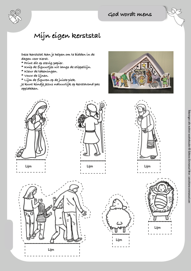 Hertog schuur haar Knutsel je eigen kerststal & maak een kaartje | Sint Franciscus Centrum